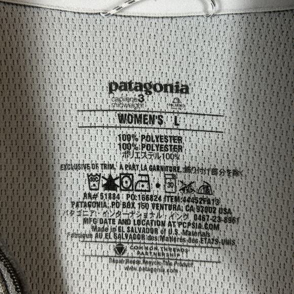 Patagonia Capilene 3 Midweight 1/4 Zip Women's Large Gray Long Sleeve Hiking Top - Picture 3 of 13